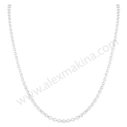 Round Rolo Sterling Silver Chain 1,9 mm - Thumbnail