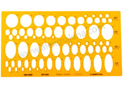 - Şablon Elips 25,35,45,60 °  - Şablon Elips 25,35,45,60 °