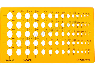 Şablon Mini Oval