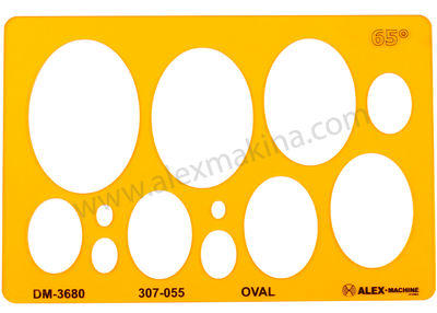 Şablon Oval 65 °