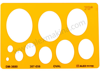 Şablon Oval 70 °