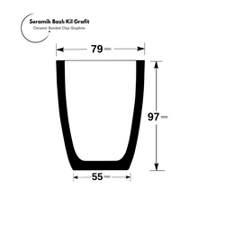 Salamander Clay Crucible A1 - Thumbnail