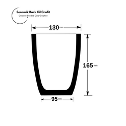 Salamander Clay Crucible A6 - Thumbnail