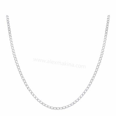 Sparse Curb Sterling Silver Chain 2,65 mm