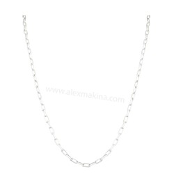 Sparse Cable Sterling Silver Chain 3,4 mm - Thumbnail