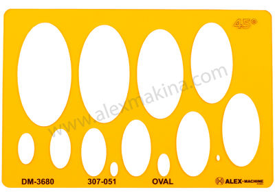 Template Oval 45° 