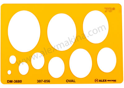 Template Oval 70° 