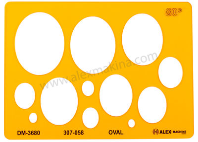 Template Oval 80° 