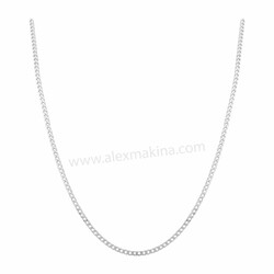 Tight Curb Silver Chain 1,85 mm - Thumbnail