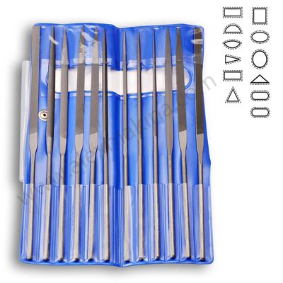 Vallorbe Needle Files Set Of 12/20 Cm