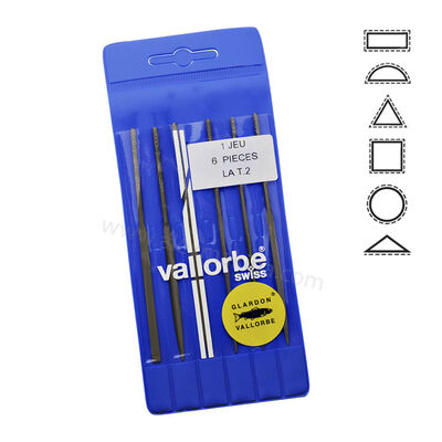 Vallorbe Needle Files Set Of 6 / 14 cm (LA2442)