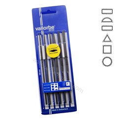 Vallorbe - Vallorbe Wax Files Set Of 6 Vallorbe - Vallorbe Wax Files Set Of 6