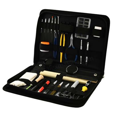 Watch Repair Kit (28 Pcs) In Leather Case