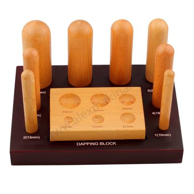 Wooden Dapping Punch Set Of 8